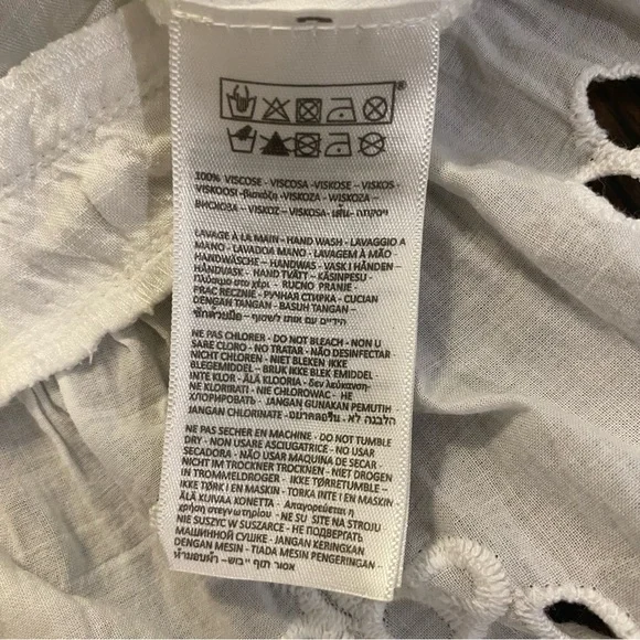 SOLD White Crochet Blouse with Gold Tassels One Size - Picture 8 of 8